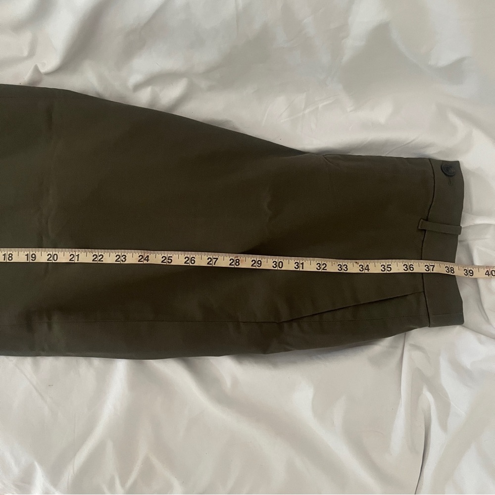 Green Wide-Leg Pants Uniqlo Womens Size 6 Medium - Picture 7 of 8